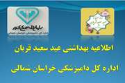اطلاعیه بهداشتی عید سعید قربان اداره کل دامپزشکی خراسان شمالی 